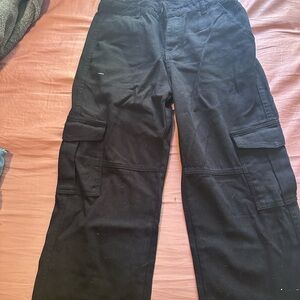 SHEIN Black Cargo Pants